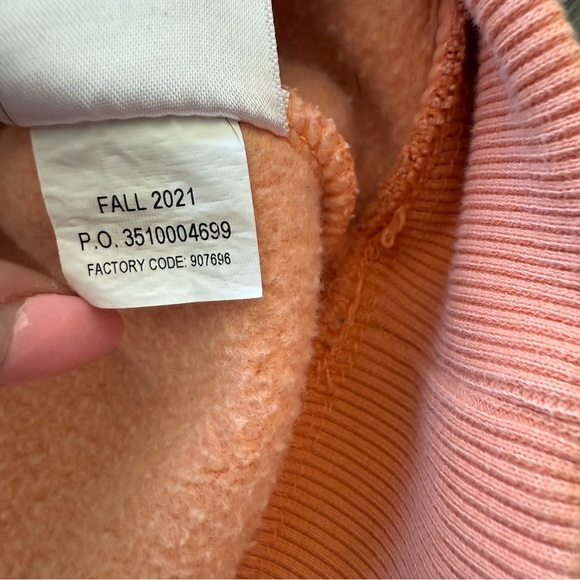 Carhartt Women's Orange Hoodie - Picture 6 of 7